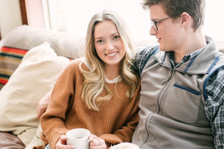 Cozy In-Home Session: Mariah + Tanner