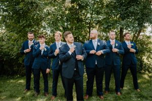 Groomsmen posing